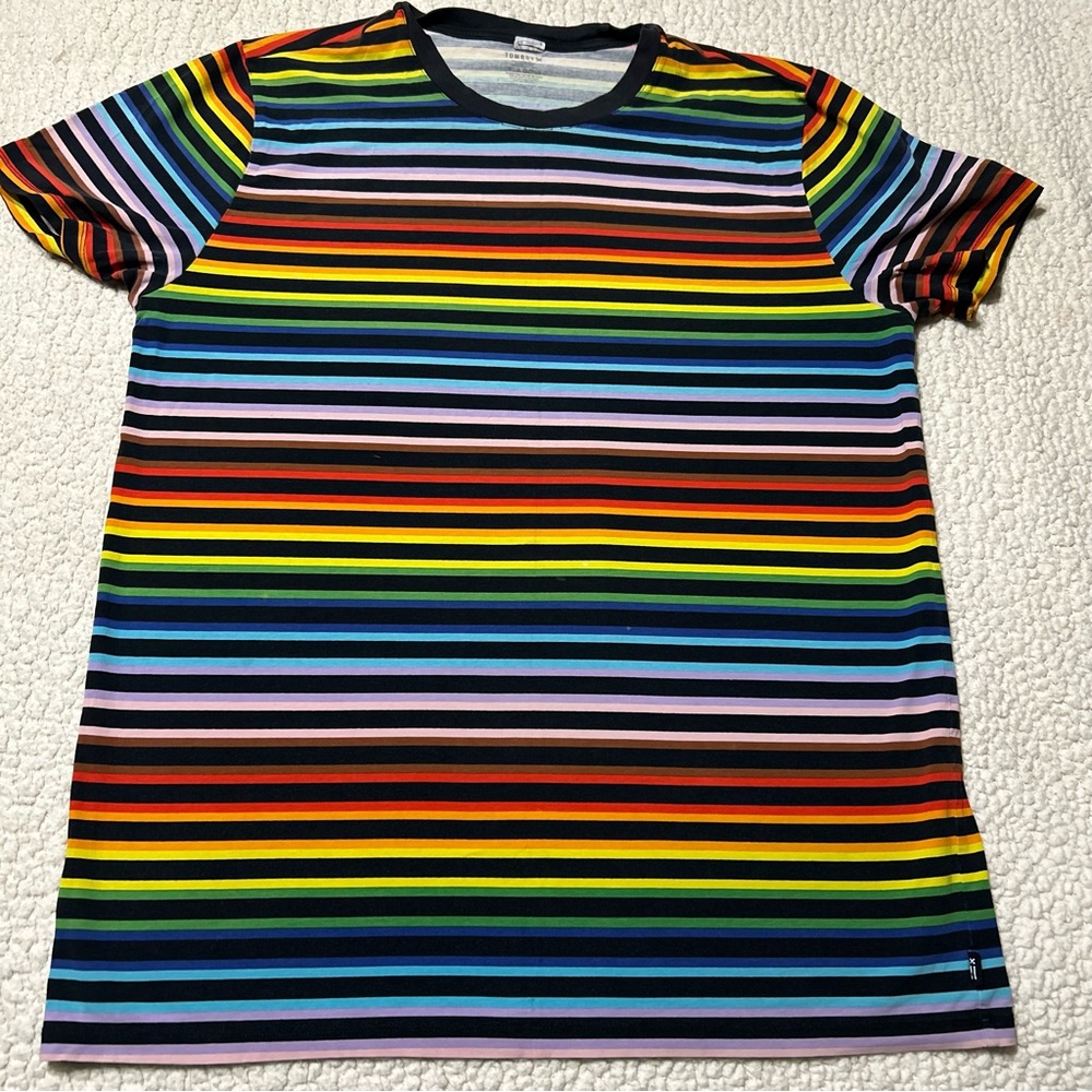 Tomboy X Striped Rainbow T-shirt/Dress Size Small
